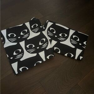 IKEA Black and White Cat Curtains